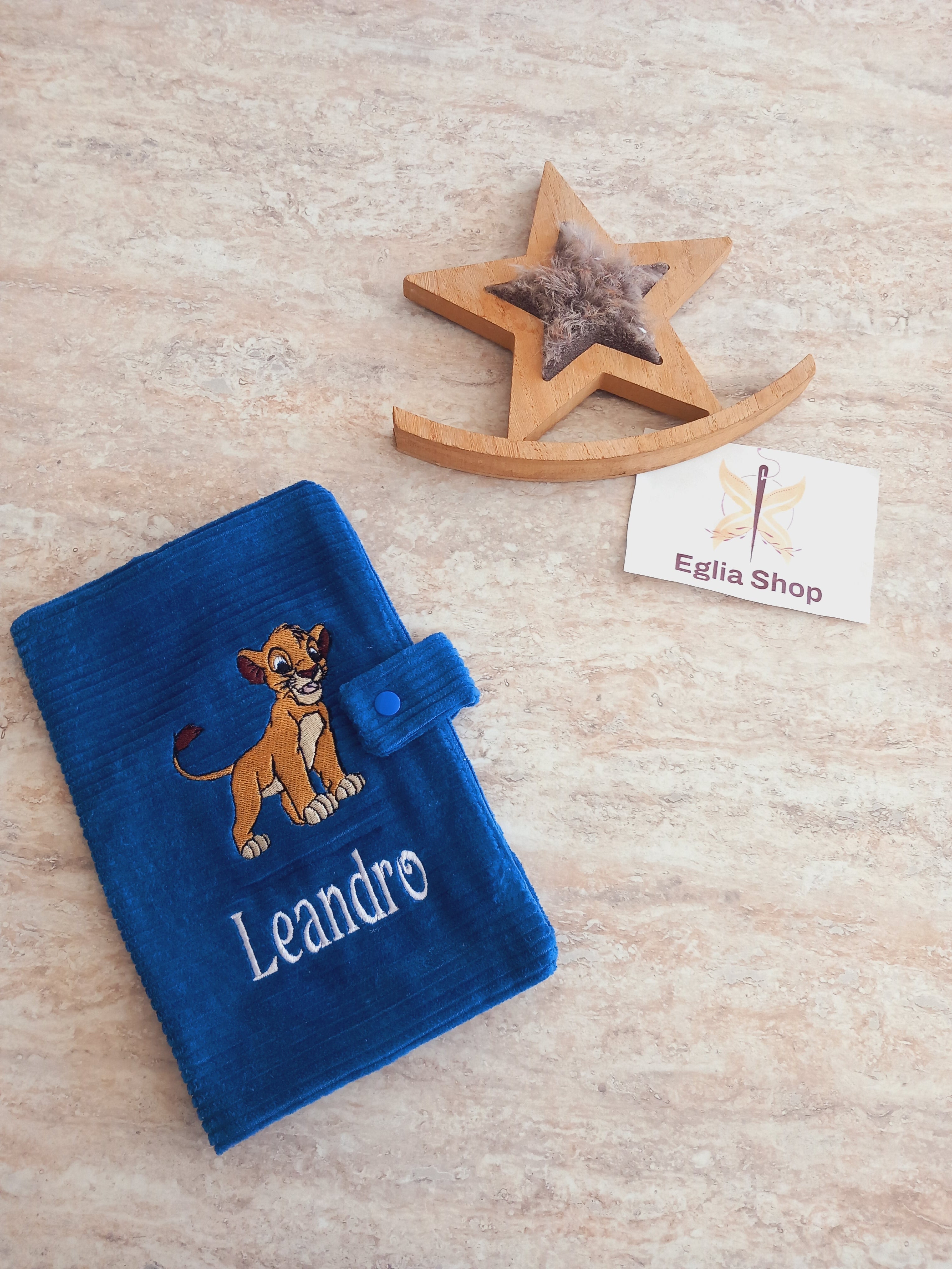 protège carnet de santé personnalisé - Roi lion - Simba