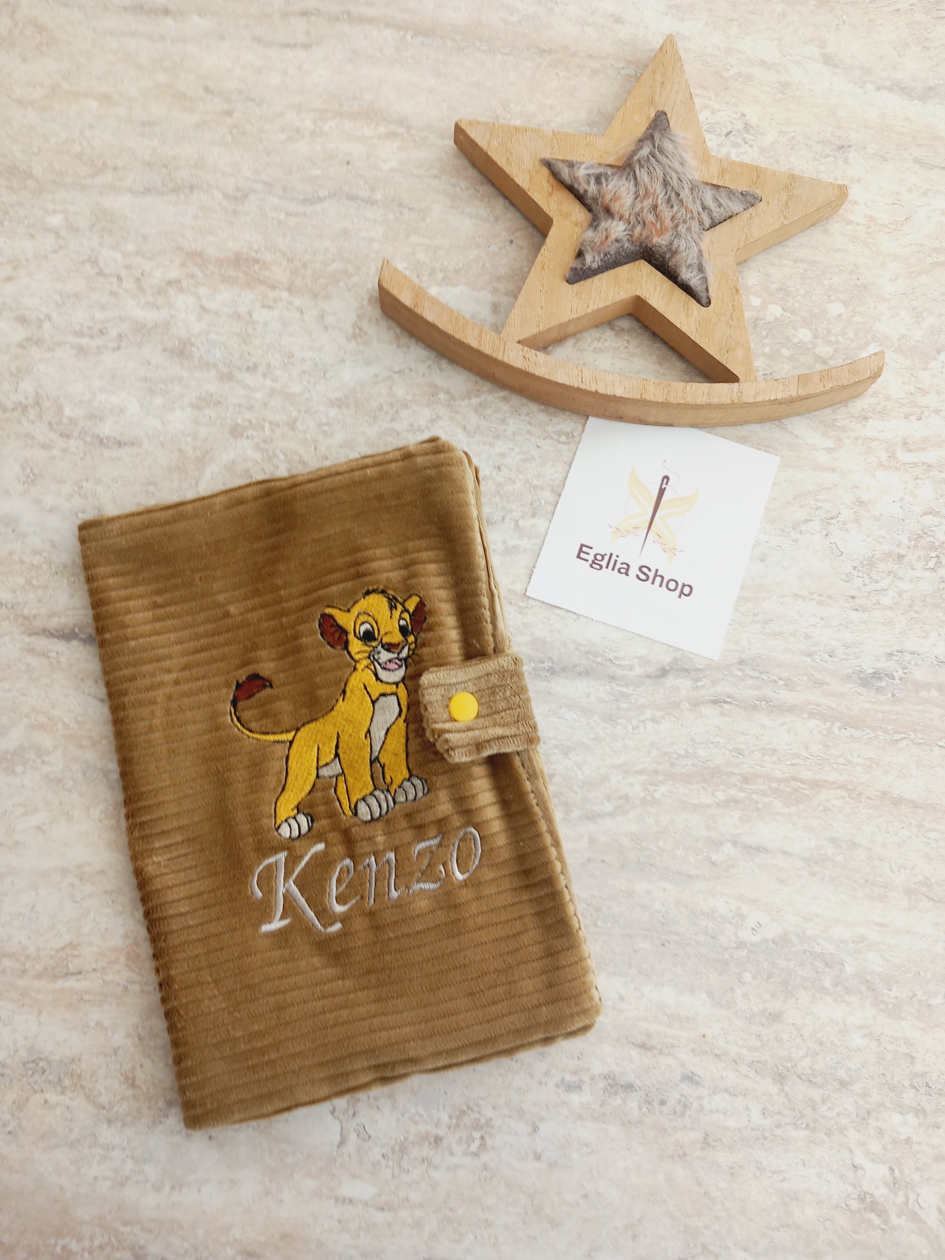 protège carnet de santé personnalisé - Roi lion - Simba