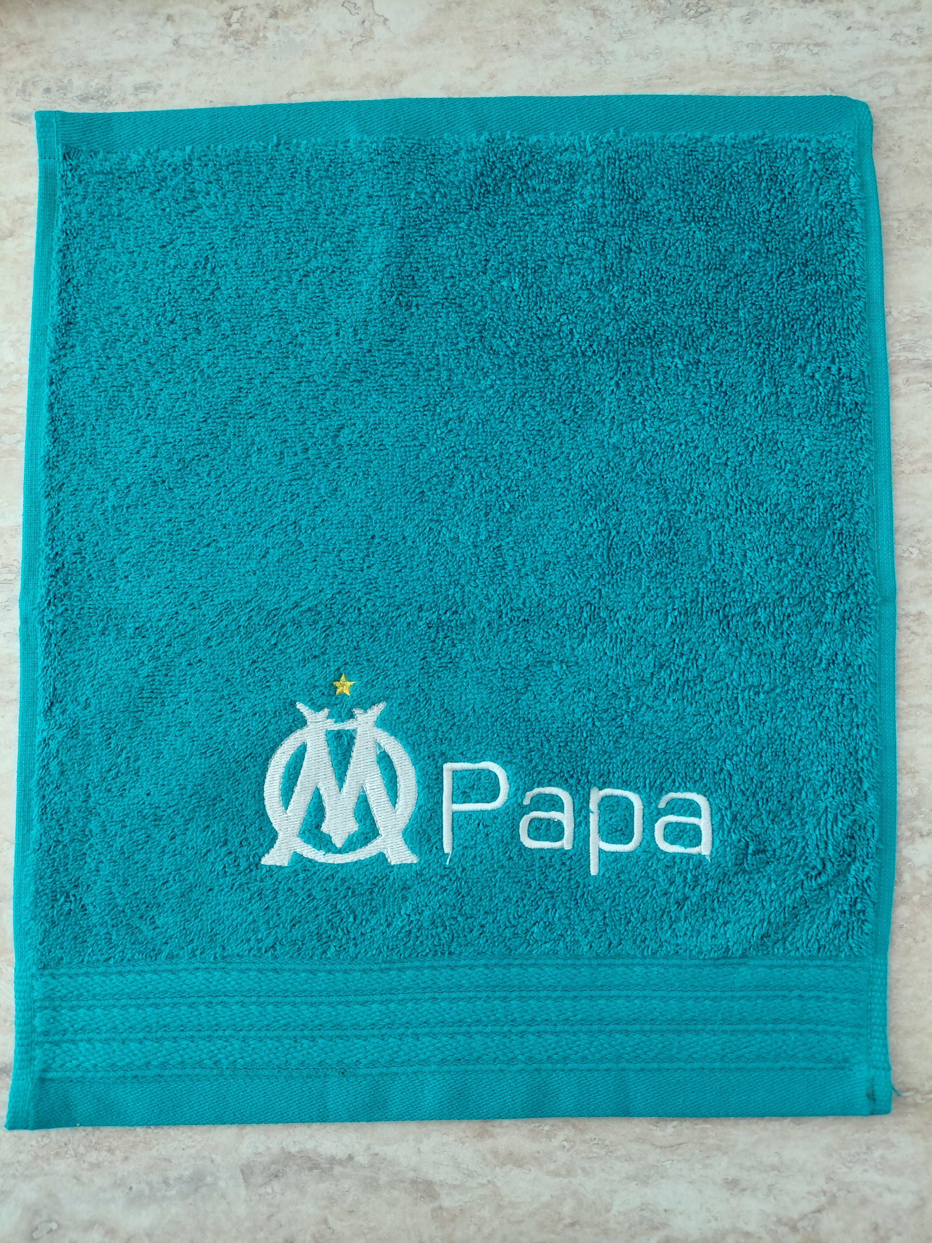serviette de table personnalisé thème OM