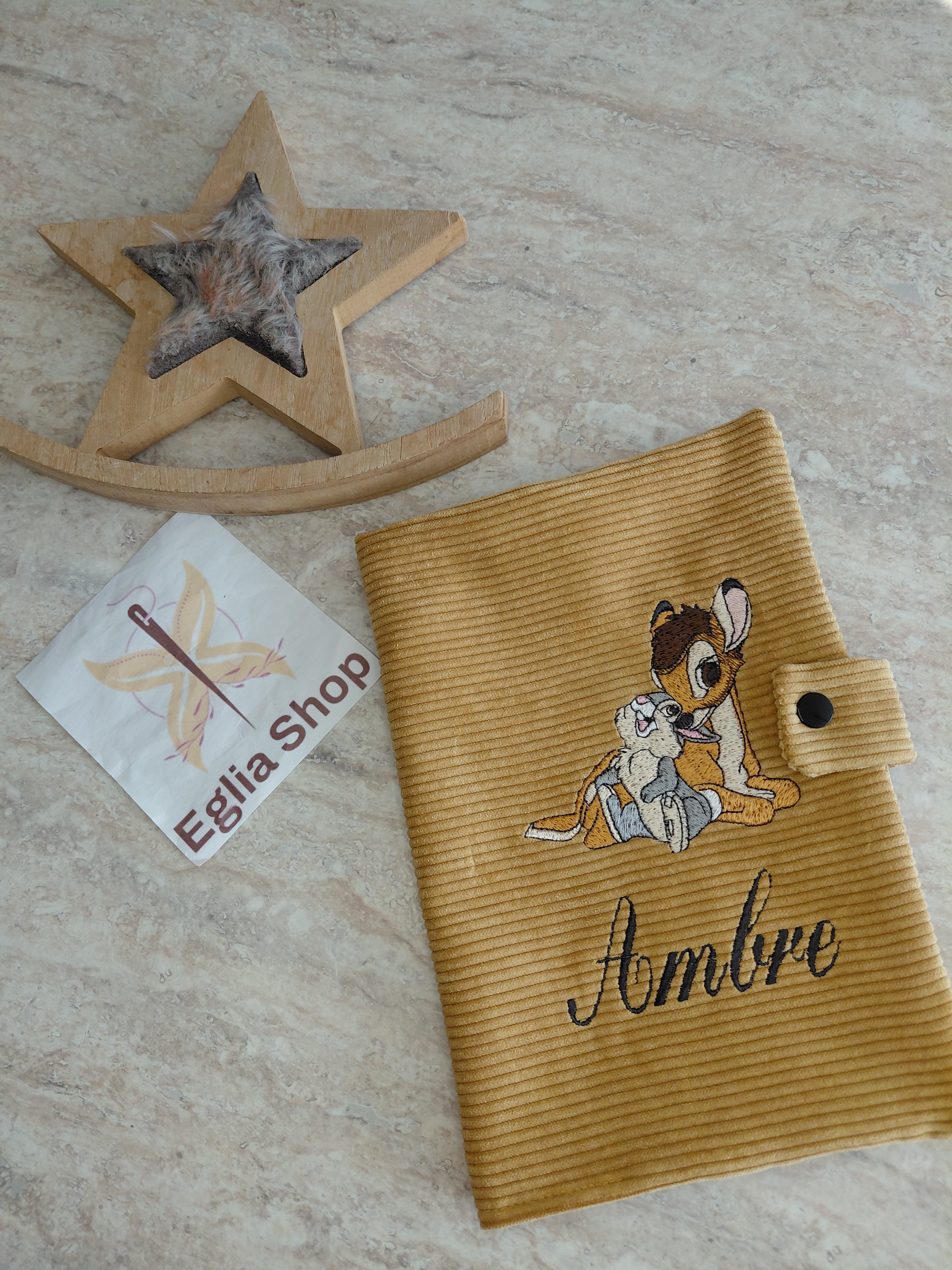 protège carnet de santé fille gold